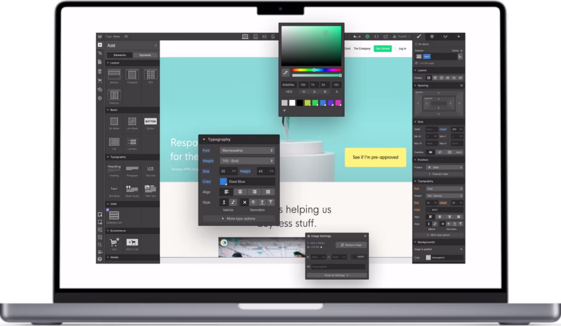 Seo Optimiertes Webdesign das mit Webflow gemacht wird