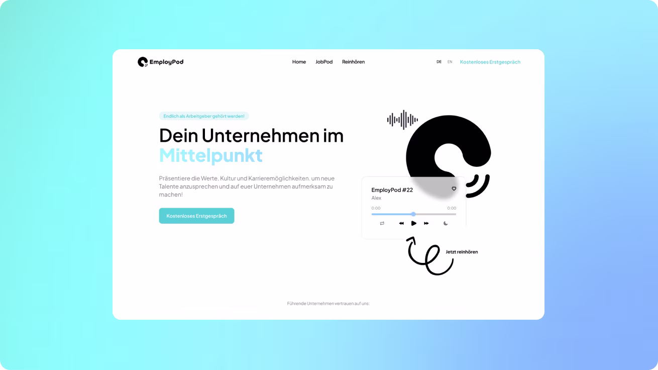 EmployPod Landingpage