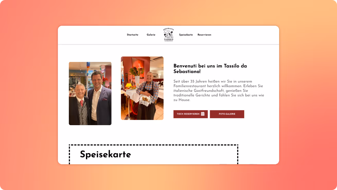Tassilo Landingpage