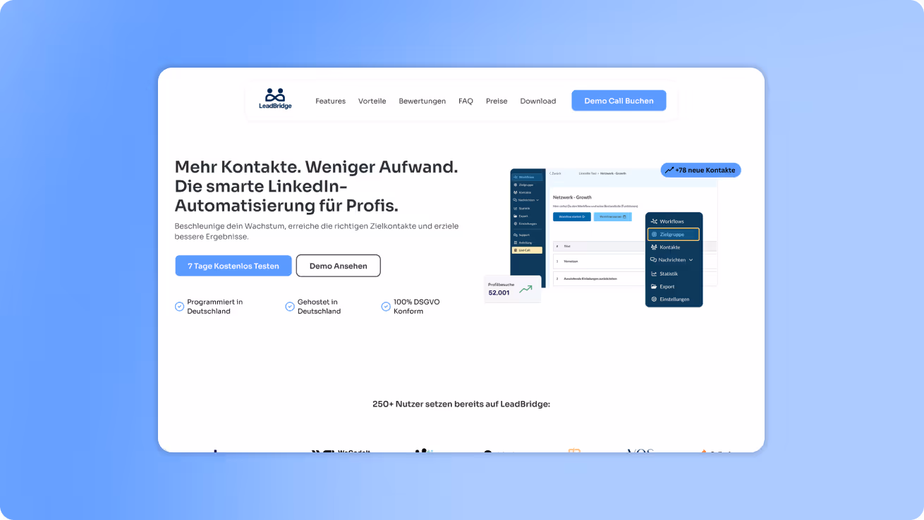 LeadBridge Webdesign Hero