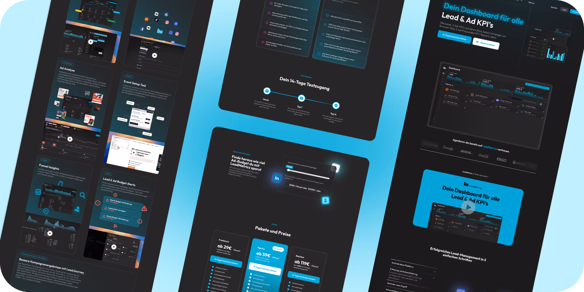 LeadMetrics Unterseiten