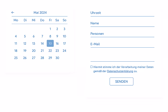 Restaurant Reservierungstool Webdesign Integration