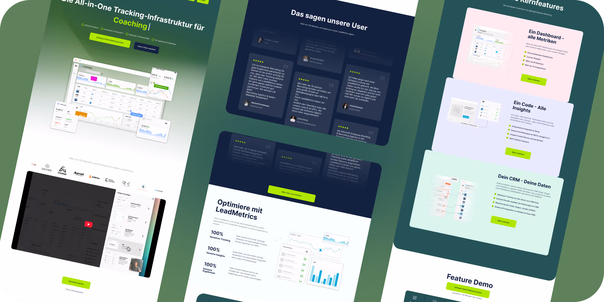 LeadMetrics Webdesign Showcase